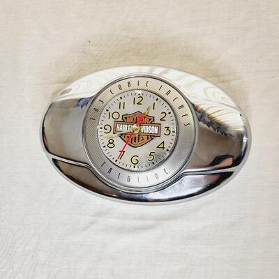 HARLEY DAVIDSON CHROME STYLE WALL CLOCK