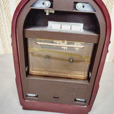 NOS HAND PAINTED PORCELAIN JUKE BOX CASSETTE PLAYER