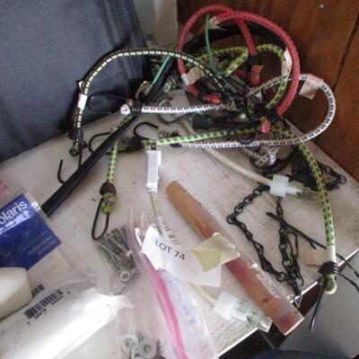 Bungee cords, wheels etc