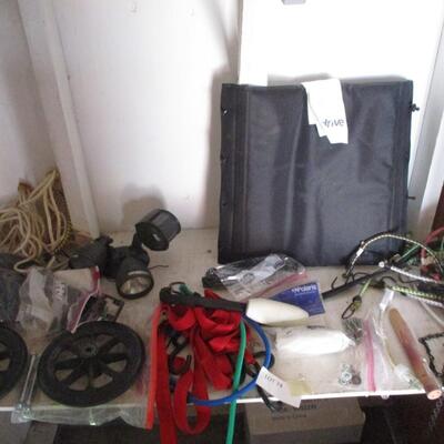 Bungee cords, wheels etc