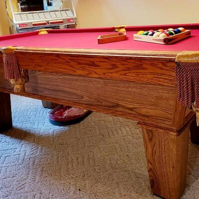 OLHAUSEN ACCU-FAST OLD STYLE POOL TABLE