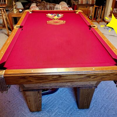 OLHAUSEN ACCU-FAST OLD STYLE POOL TABLE