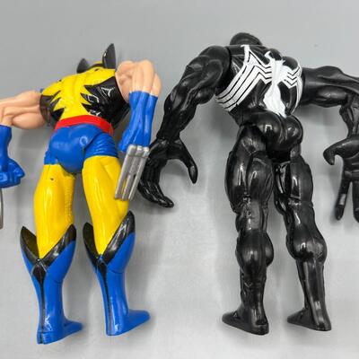 Pair of Retro Toy Biz Wolverine & Venom Slashing Claws Action Figures