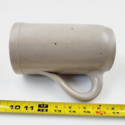 WIR WOLLEN WULLE STONEWARE BEER MUG
