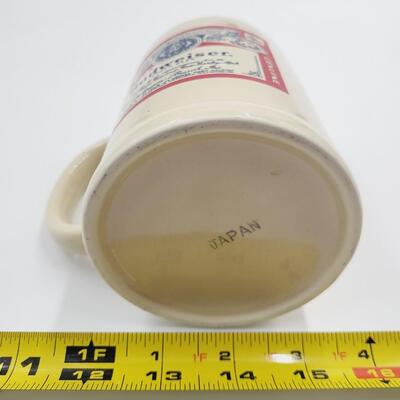 BUDWEISER LABEL BEER MUG