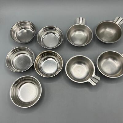 Lot of Small Dinnerware Bakeware Sauce or Ingredient Aluminum Container Dishes