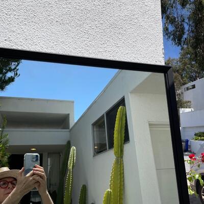 Restoration Hardware Mirror  Black Wall size 42" W X 78" H