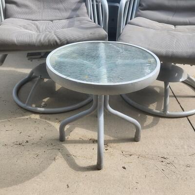 OUTDOOR ROCKER CHAIR & TABLE SET - 3 PC
