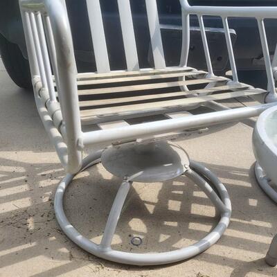 OUTDOOR ROCKER CHAIR & TABLE SET - 3 PC