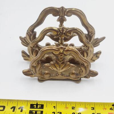 NICE BRASS LETTER / NAPKIN HOLDER