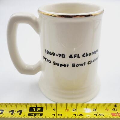 VINTAGE CHAMPIONSHIP CHIEFS FOOTBALL MUG