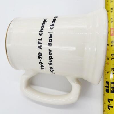 VINTAGE CHAMPIONSHIP CHIEFS FOOTBALL MUG