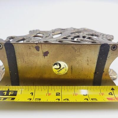 HEAVY BRASS NAPKIN - MAIL HOLDER