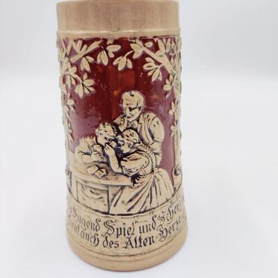 VINTAGE STONEWARE GERMAN BEER STEIN #322