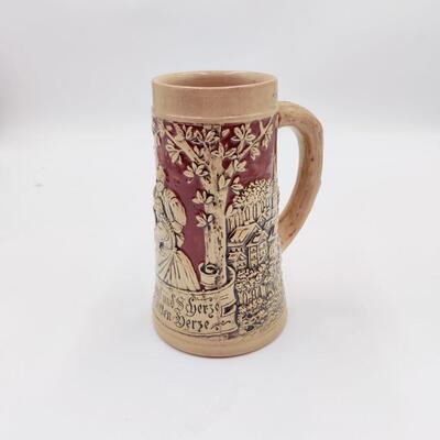 VINTAGE STONEWARE GERMAN BEER STEIN #322