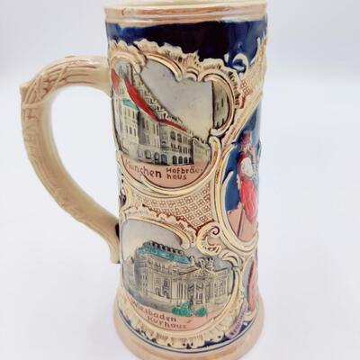 VINTAGE STONEWARE GERMAN BEER STEIN #2893