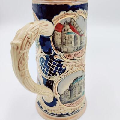 VINTAGE STONEWARE GERMAN BEER STEIN #2893