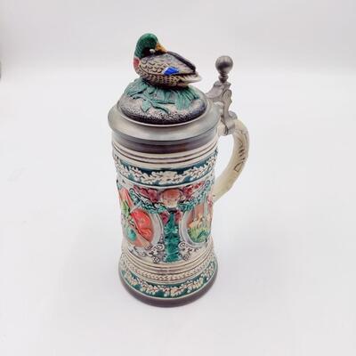 GERZ MALLARD DUCK BEER STEIN