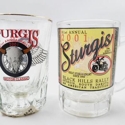 STURGIS COLLECTABLE SHOT GLASSES 3PC