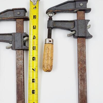 PAIR OF WOOD CLAMPS
