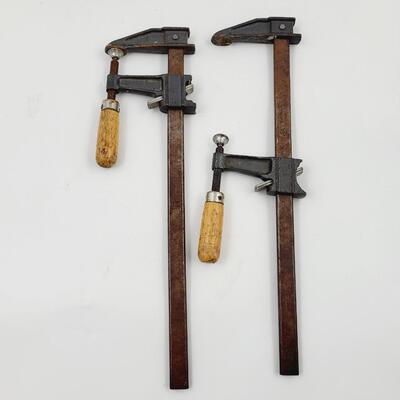 PAIR OF WOOD CLAMPS