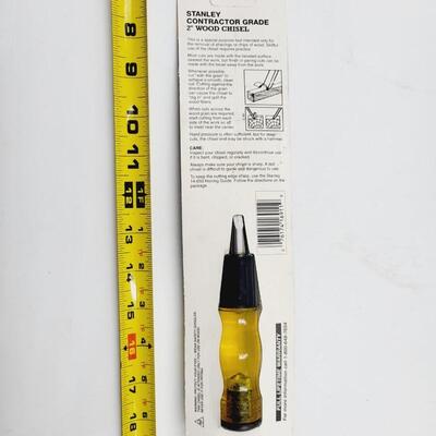 STANLEY 2IN CONTRACTOR GRADE WOOD CHISEL