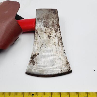 AXE WITH CURVED HANDLE & COVER