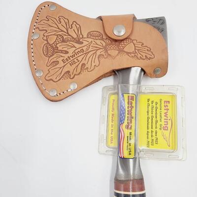 BEAUTIFUL ESTWING AXE W/ COVER - NEW