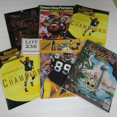 Green Bay Packers Magazines: 1995/96 Stockholders Exclusive, Superbowl, More