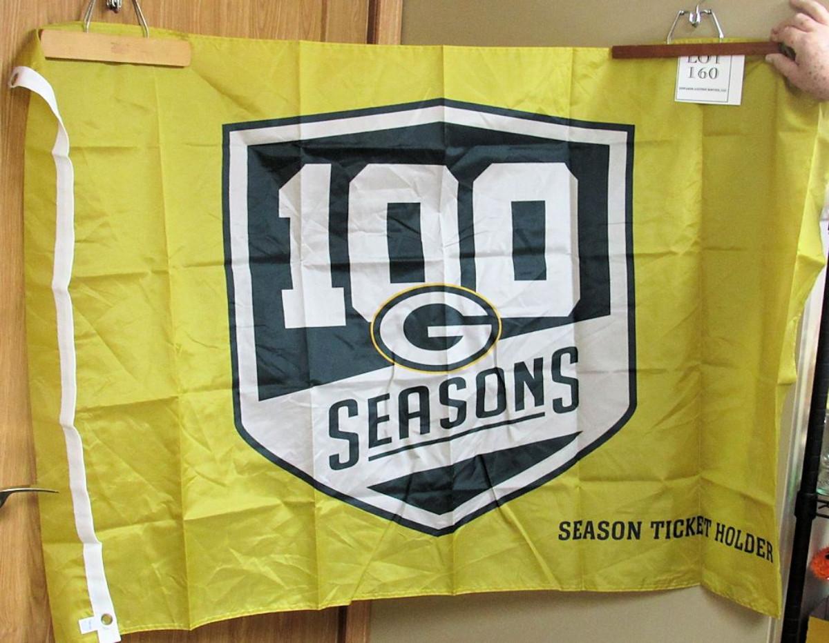 Green Bay Packers, Season Ticket Holders 100 Seasons Flag, Super Bowl