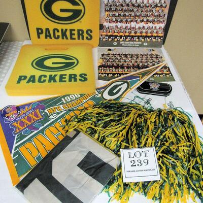 Green Bay Packers, Season Ticket Holders 100 Seasons Flag, Super Bowl Pennant/Pin, 1996/97 Team Photos
