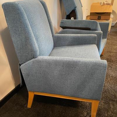 Blue Comfort Chairs (4)