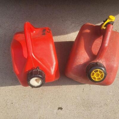 2  GAS CANS - OLD STYLE