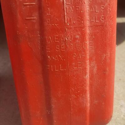 2  GAS CANS - OLD STYLE
