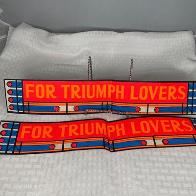 Brightly Colored Retro For Triumph Lovers Bumper Stickers