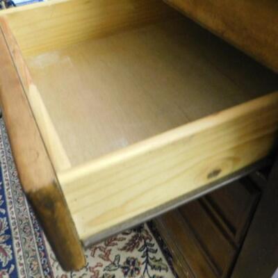 Nice Wood Finish Two Drawer Office of Storage Cabinet