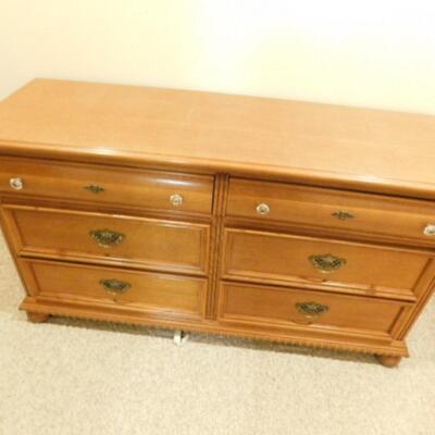 Maple Wood 6 Drawer Dresser by Lexington