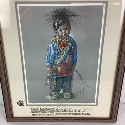 962 Signed and Numbered Art "Little Fox" by Michele Gauthier