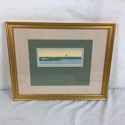 967 Original Serigraph "Chesapeake Isle" by Jeanne Norton Hammett