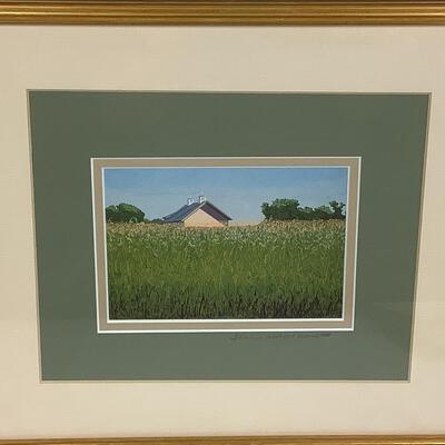 968 Original Serigraph " June Wheat" by Jeanne Norton Hammett
