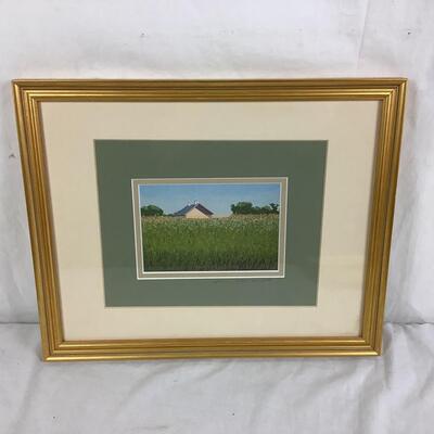 968 Original Serigraph " June Wheat" by Jeanne Norton Hammett