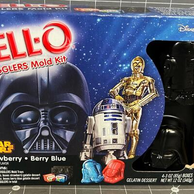 Lot De 2 Moules JELL-O Jigglers Star Wars - Yoda, Chewbacca, R2D2, C3PO, Dark Vador
