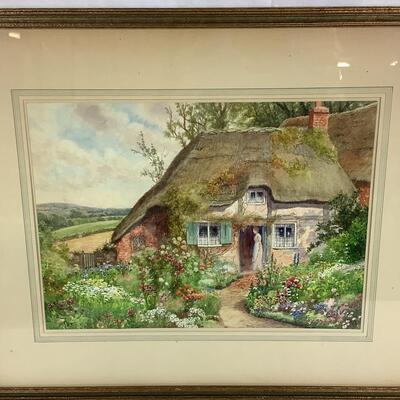 972 Original English Watercolor by Arthur Wilkinson