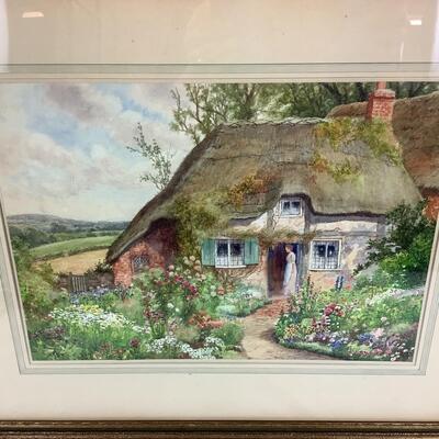 972 Original English Watercolor by Arthur Wilkinson