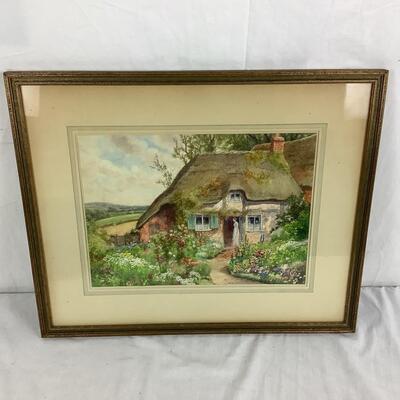 972 Original English Watercolor by Arthur Wilkinson