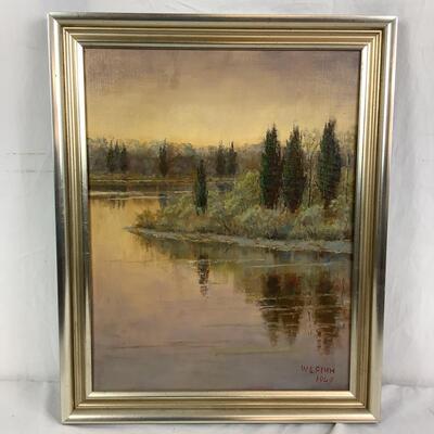 975 Original 1949 Landscape Painting by William Edwin Pimm (1864-1952)