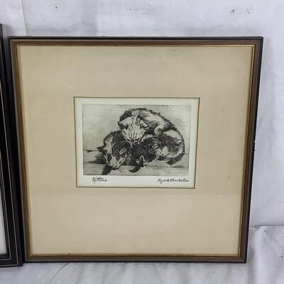 977 Vintage Etching by Elizabeth Kostins, Photo by Susan Quinn