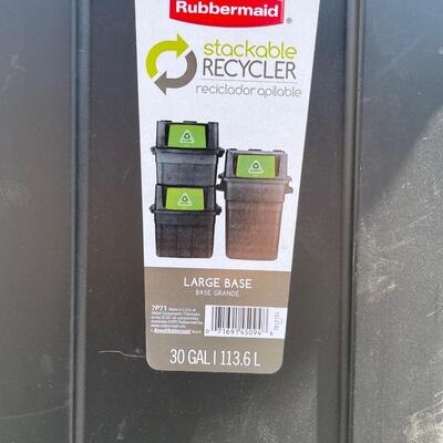 Trash Can Bin for Recyclables Can Bottles Paper