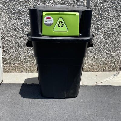 Trash Can Bin for Recyclables Can Bottles Paper