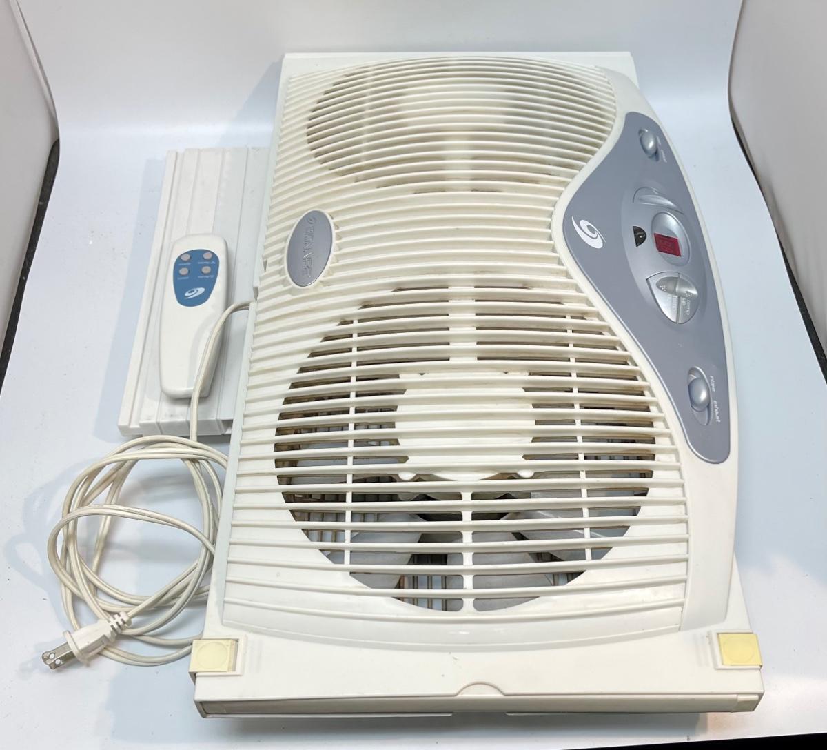 Bionaire Remote Controlled Twin Window Fan w Thermostat